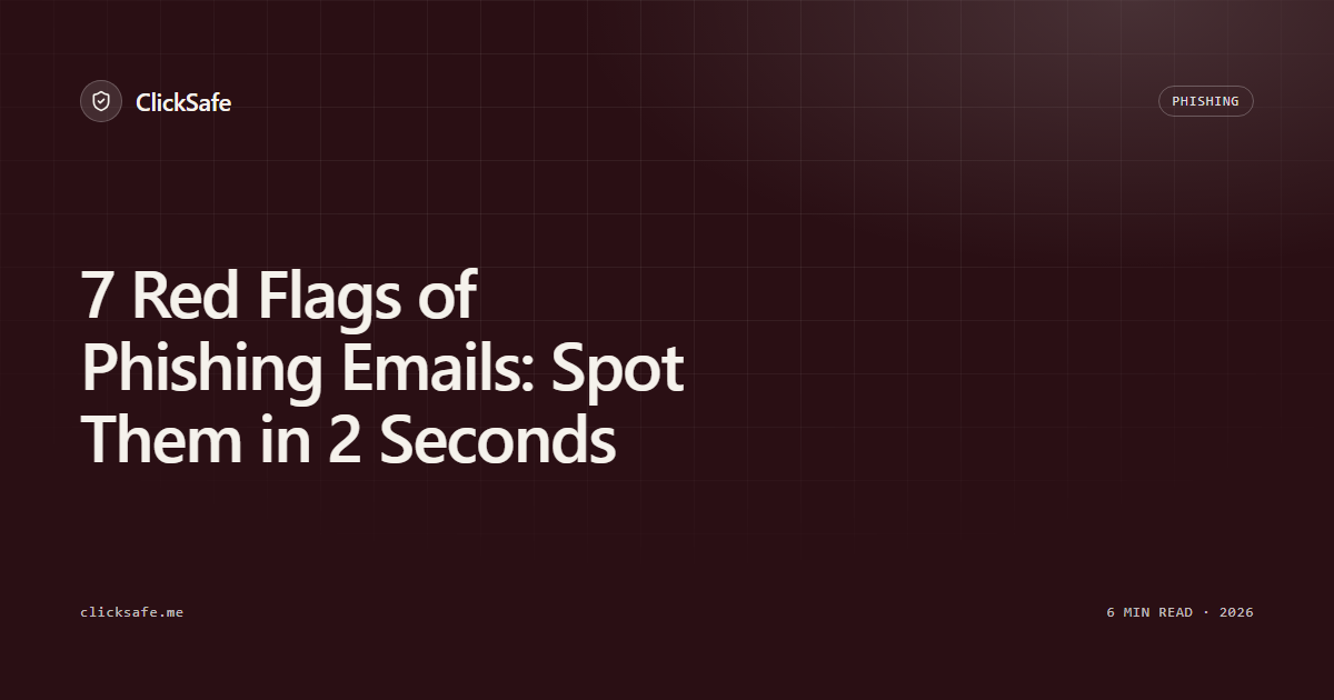 7 Red Flags of Phishing Emails: Spot Them in 2 Seconds