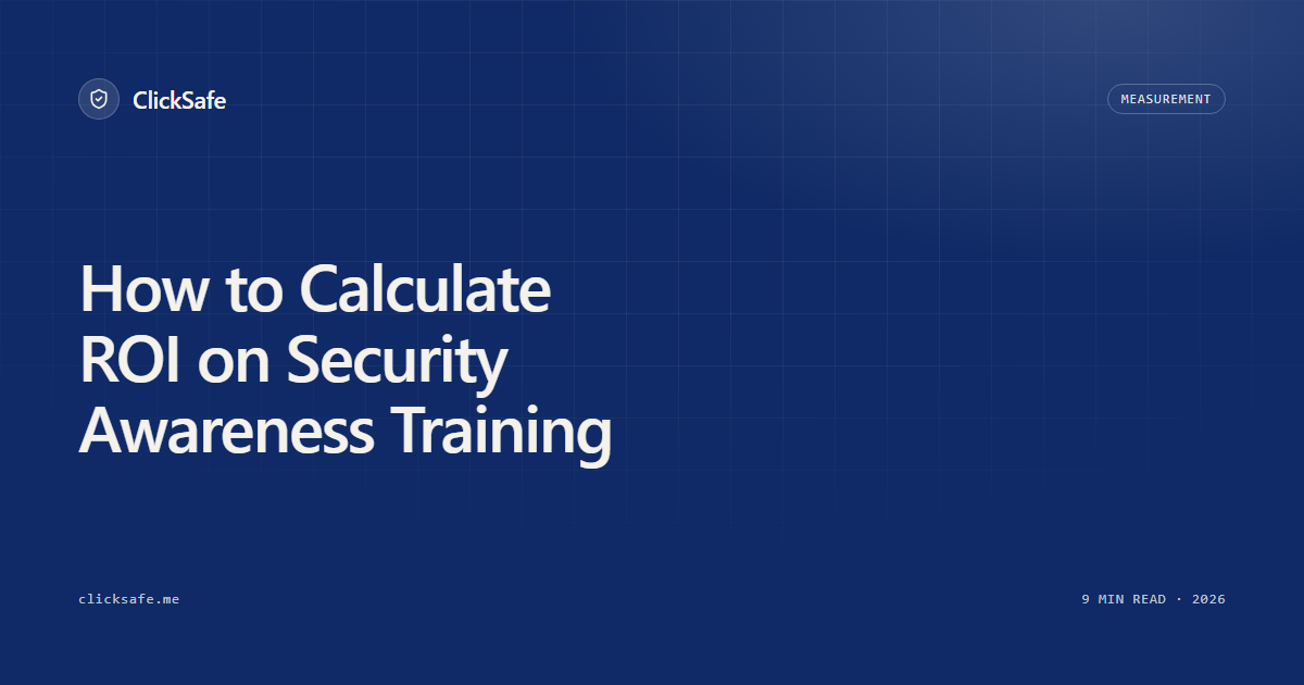 How to Calculate ROI on Security Awareness Training